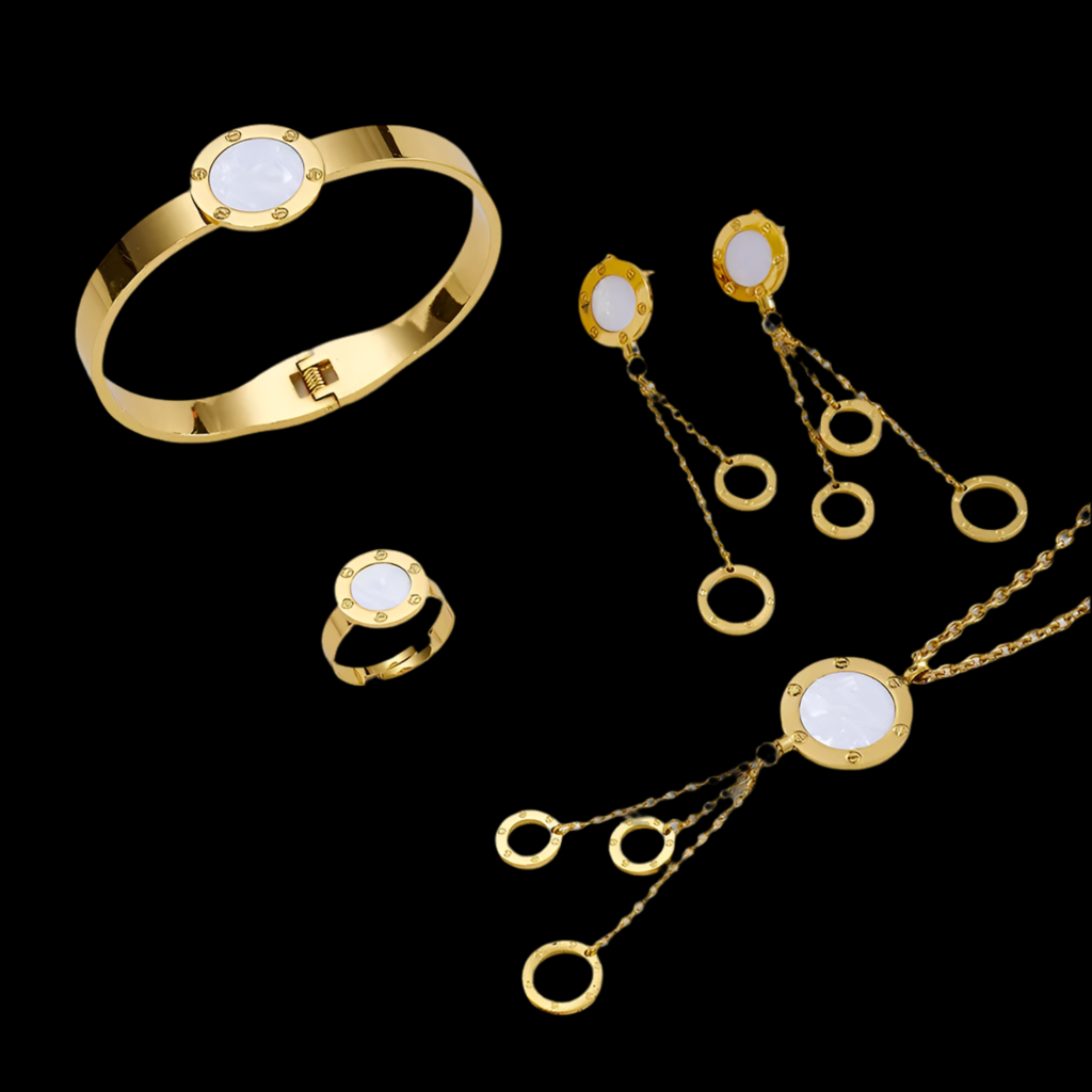 Conjunto de Joyería Popular de Acero Inoxidable.