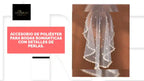 Accesorio de poli&eacute;ster para bodas rom&aacute;nticas con detalles de perlas. by@Outfy