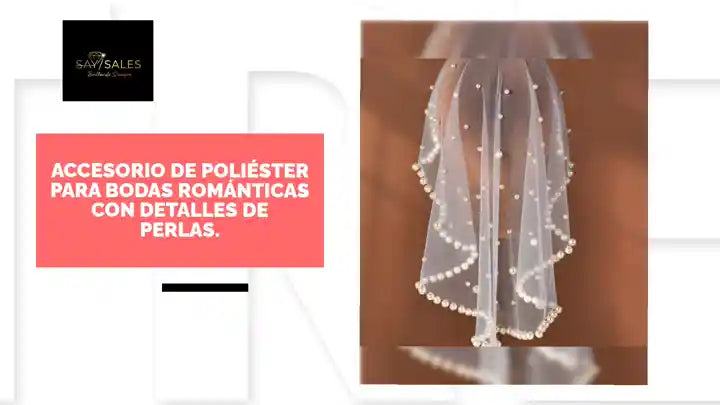 Accesorio de poli&eacute;ster para bodas rom&aacute;nticas con detalles de perlas. by@Outfy